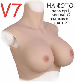 Силиконовый торс с грудью V7 (реализация)