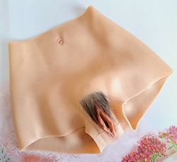 Накладная искусственная вагина с лобковыми волосами